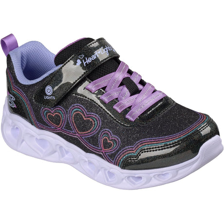 Skechers Black Heart Lights