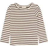 Petit Piao Chestnut Striped Ppsky Blus