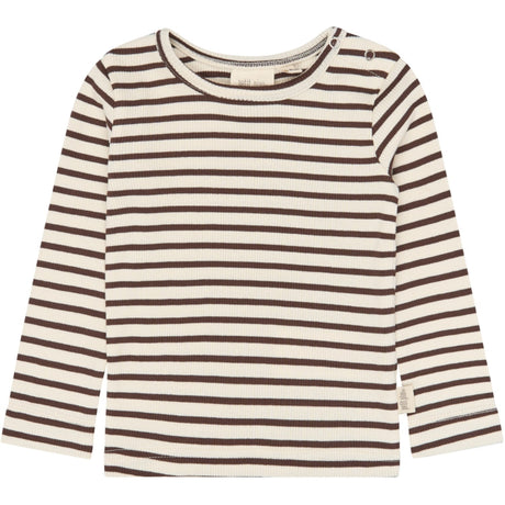 Petit Piao Chestnut Striped Ppsky Blus