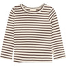 Petit Piao Chestnut Striped Ppsky Blus