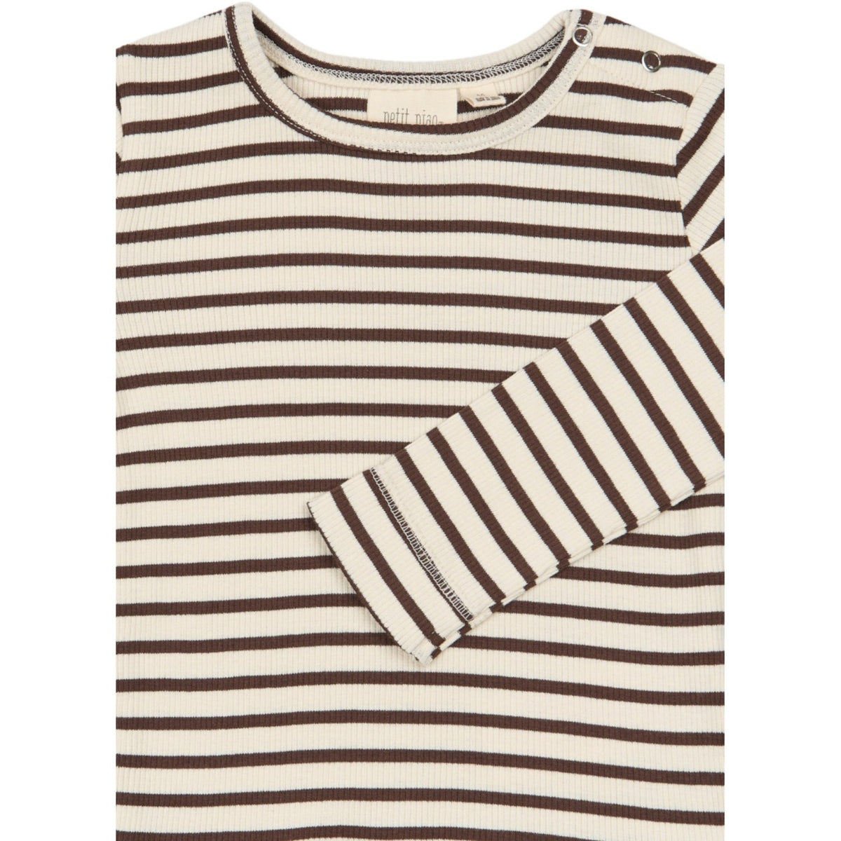 Petit Piao Chestnut Striped Ppsky Blus