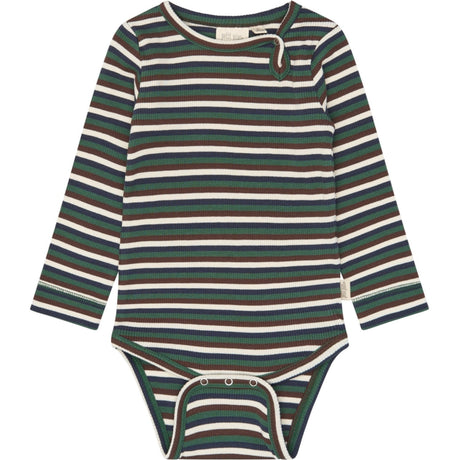 Petit Piao Trekking Green Multistriped Ppsong L_S Body