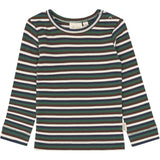 Petit Piao Trekking Green Multistriped Ppsong Blus