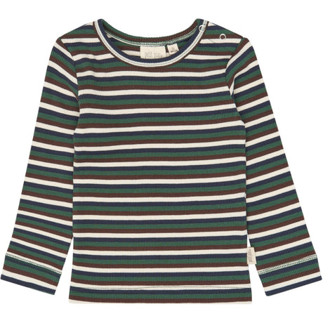 Petit Piao Trekking Green Multistriped Ppsong Blus