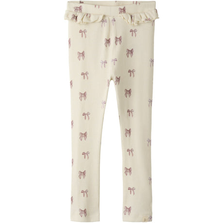 Lil'Atelier Turtledove Bow Nmfgavo Efi Slim Leggings Lil Noos