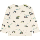 Petit Piao Eggnog Tractor Aop Ppstar Blus