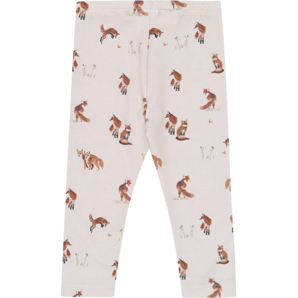 Petit Piao Gray Morn Fox Aop Ppstar Leggings