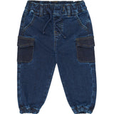 Petit Piao Blue Denim Ppgelm Denim Byxor