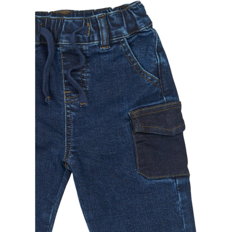 Petit Piao Blue Denim Ppgelm Denim Byxor