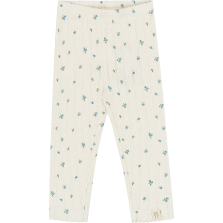 Petit Piao Eggnog Blueberry Aop Ppgracie Pointelle Leggings