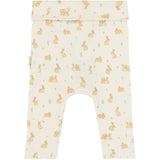 Petit Piao Eggnog Rabbit Aop Ppdio Højt Waist Leggings Pointelle Nb