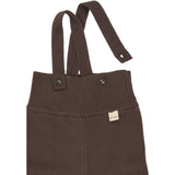 Petit Piao Chestnut Ppdag Højt Rem Stickad Byxor