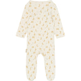 Petit Piao Eggnog Rabbit Aop Ppdio L_S Byxdress Fold Feet Pointelle Nb
