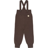 Petit Piao Chestnut Ppdag Højt Rem Stickad Byxor
