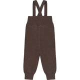 Petit Piao Chestnut Ppdag Højt Rem Stickad Byxor