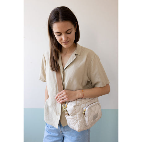 Cam Cam Copenhagen Skötväska Small Classic Stripes Camel
