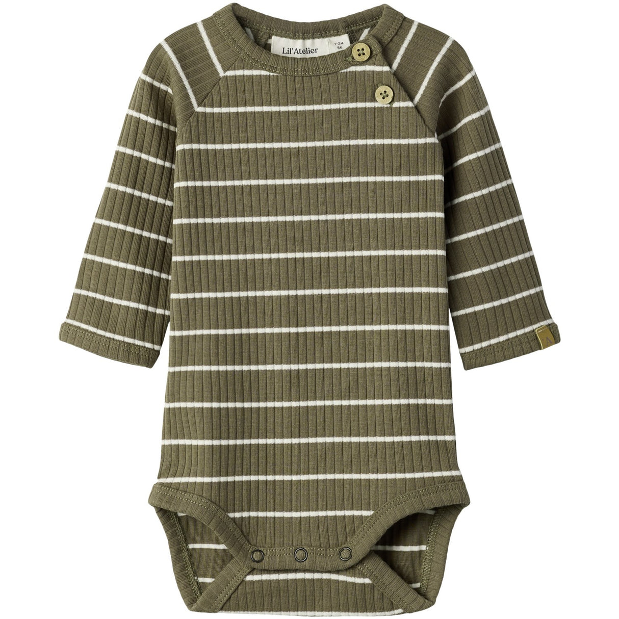 Lil'Atelier Shitake Turtledove Nbmkail Ls Slim Body Lil Noos