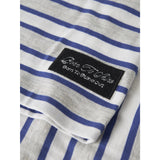 Name It Light Grey Melange Deep Ultramarine Nkmkristian Ss Nreg Topp Pb