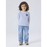 Name It Light Grey Melange Deep Ultramarine Nmmkristian Ls Nreg Topp Pb