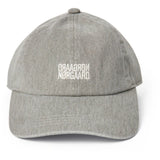 Mads Nørgaard Grey Melange Washed Bomull Twill Spegel Coal Keps