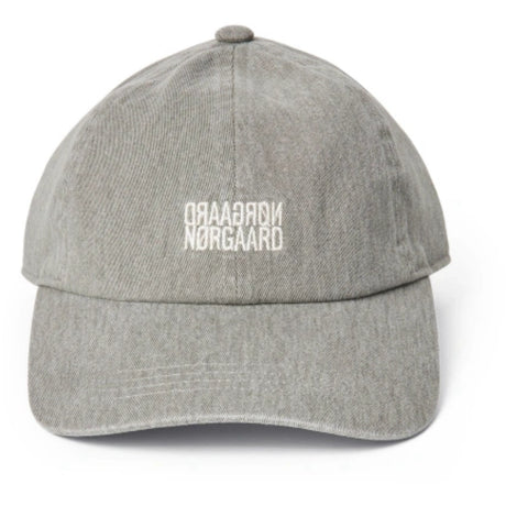 Mads Nørgaard Grey Melange Washed Bomull Twill Spegel Coal Keps
