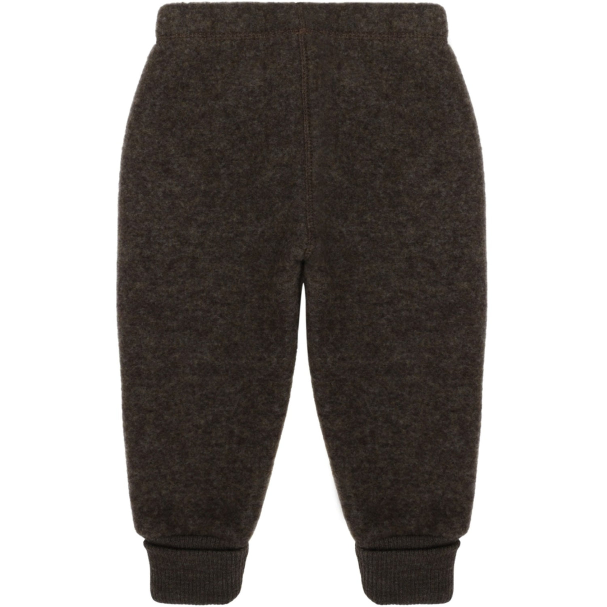 Mikk-Line Dark Brown Melange Ull Byxor