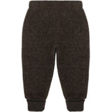 Mikk-Line Dark Brown Melange Ull Byxor