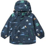 LIEWOOD Cars / Classic Navy Manu Regnkläder Sett