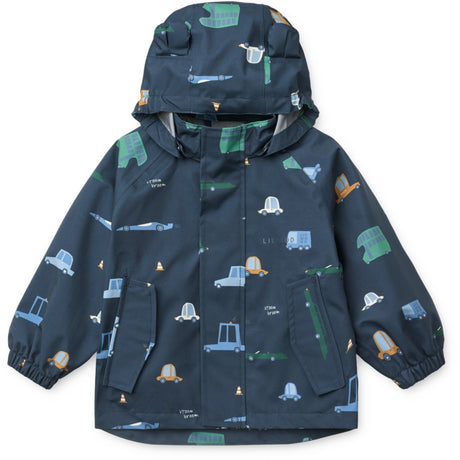 LIEWOOD Cars / Classic Navy Manu Regnkläder Sett