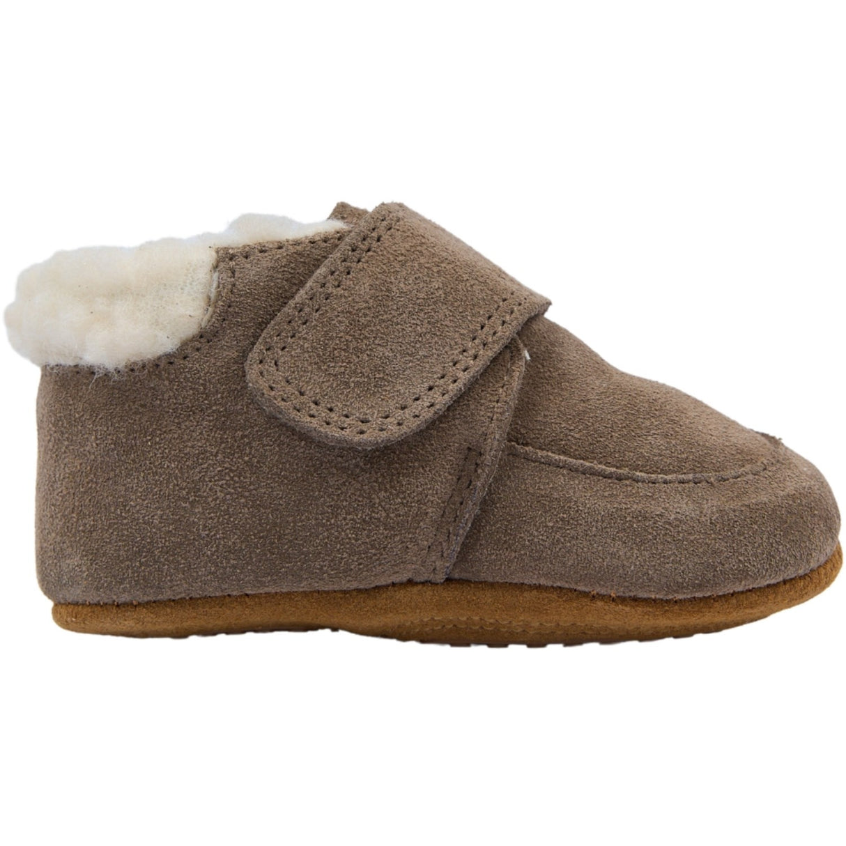 Pom Pom Taupe Beginners Kardborreband Shepherd