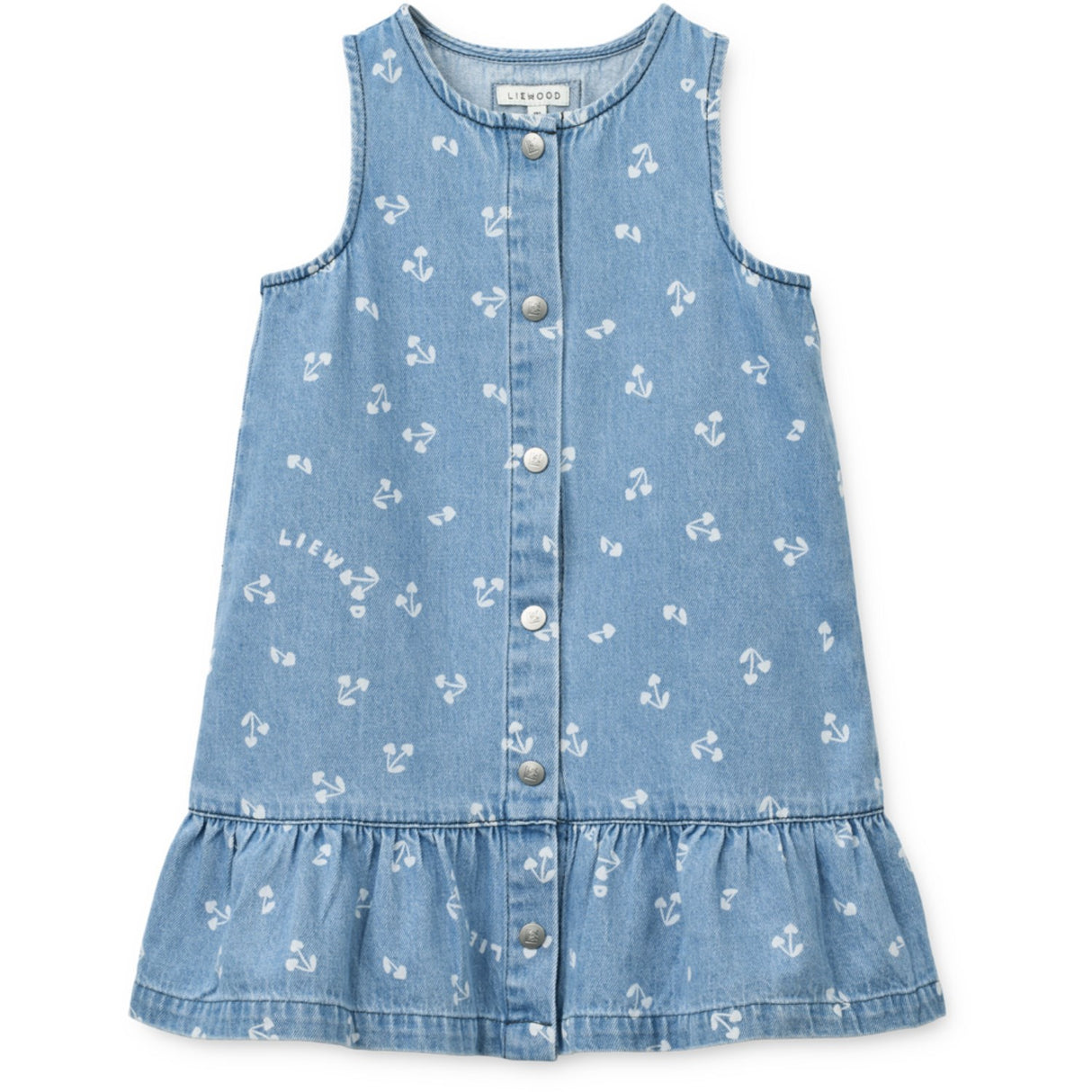 LIEWOOD Cherry Heart Sandy / Denim Sybilla Light Denim Klänning