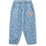 LIEWOOD Cherry Heart Sandy / Denim Borris Light Denim Printed Byxor