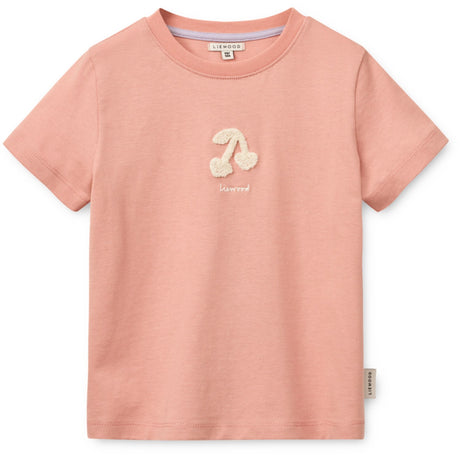 LIEWOOD Cherry Heart / Rose Blush Francis Placement SS T-shirt