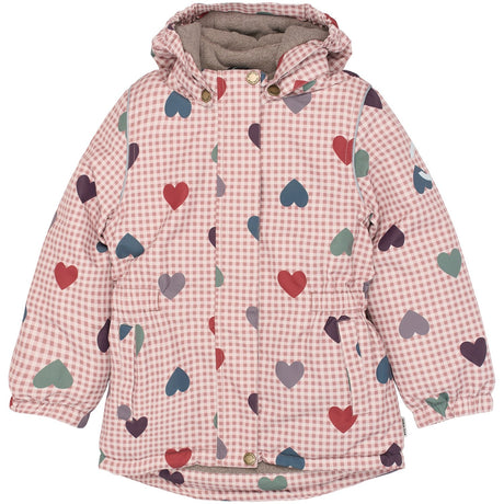 Mikk-Line Heart AOP Winter Jacka Waist AOP