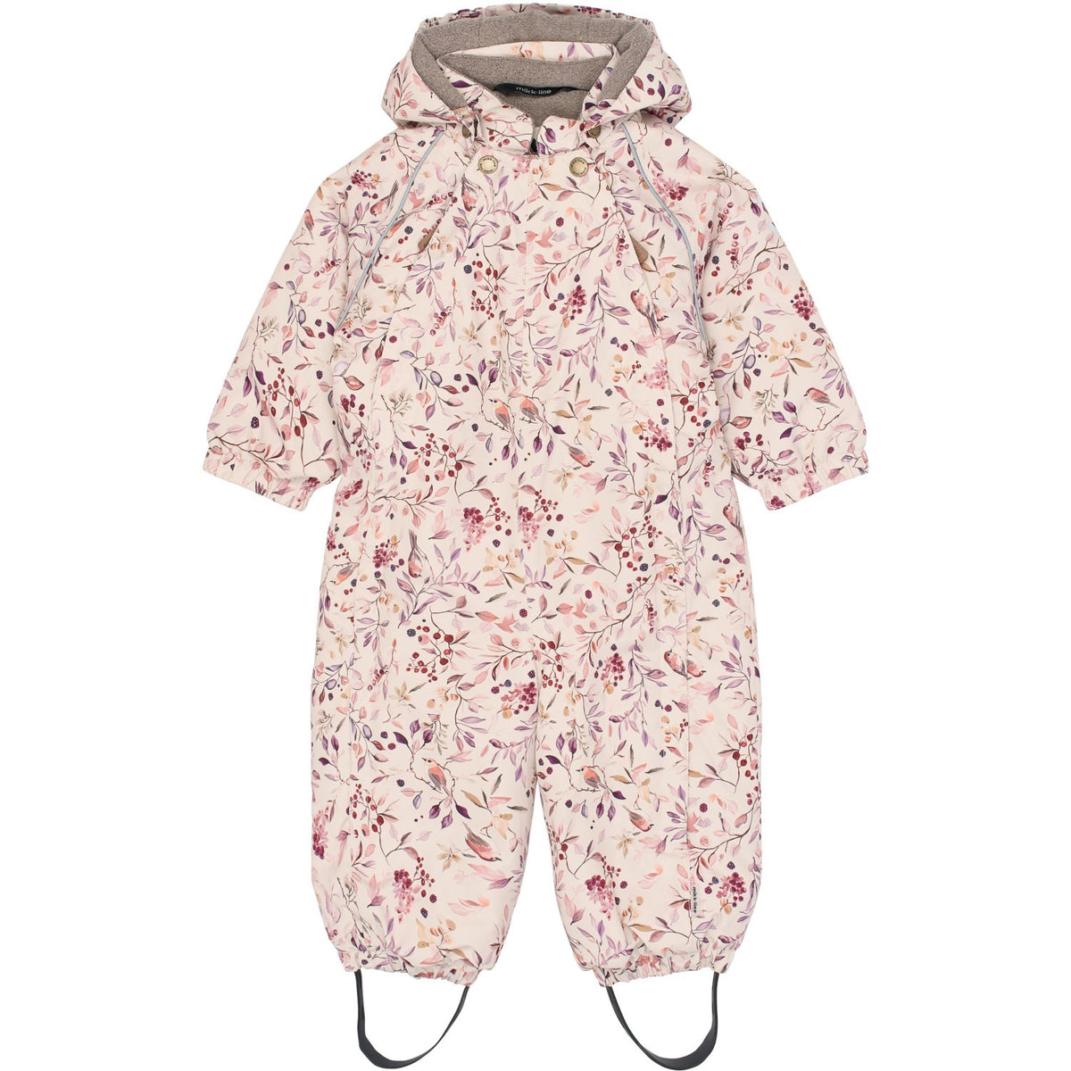 Mikk-Line Berries & Birds AOP Polyester Baby Dräkt - AOP