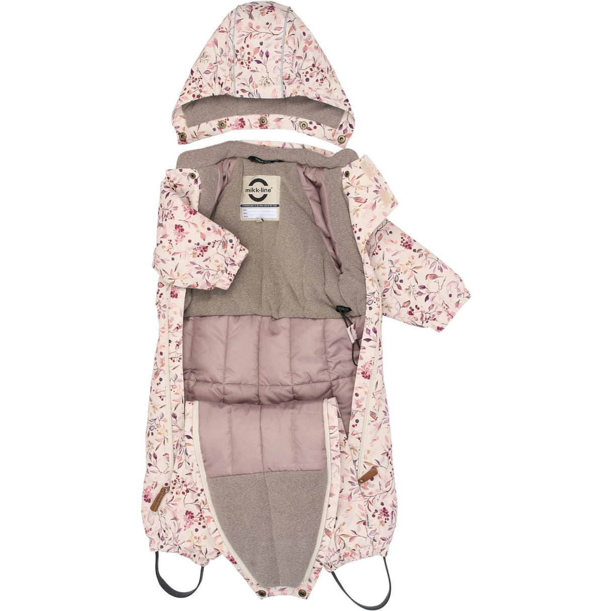 Mikk-Line Berries & Birds AOP Polyester Baby Dräkt - AOP
