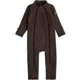 Mikk-Line Dark Brown Melange Ull Kostym