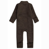 Mikk-Line Dark Brown Melange Ull Kostym