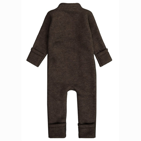 Mikk-Line Dark Brown Melange Ull Kostym