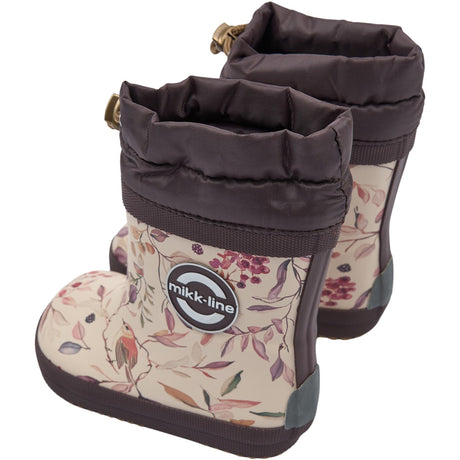 Mikk-Line Berries & Birds AOP Gummistövlar Winter AOP - Barefoot
