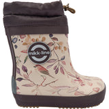 Mikk-Line Berries & Birds AOP Gummistövlar Winter AOP - Barefoot