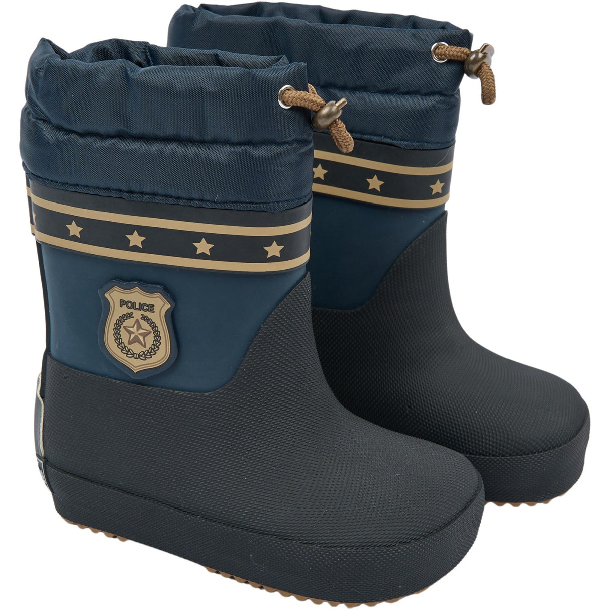 Mikk-Line Blue Nights Gummistövlar Winter Police - Barefoot
