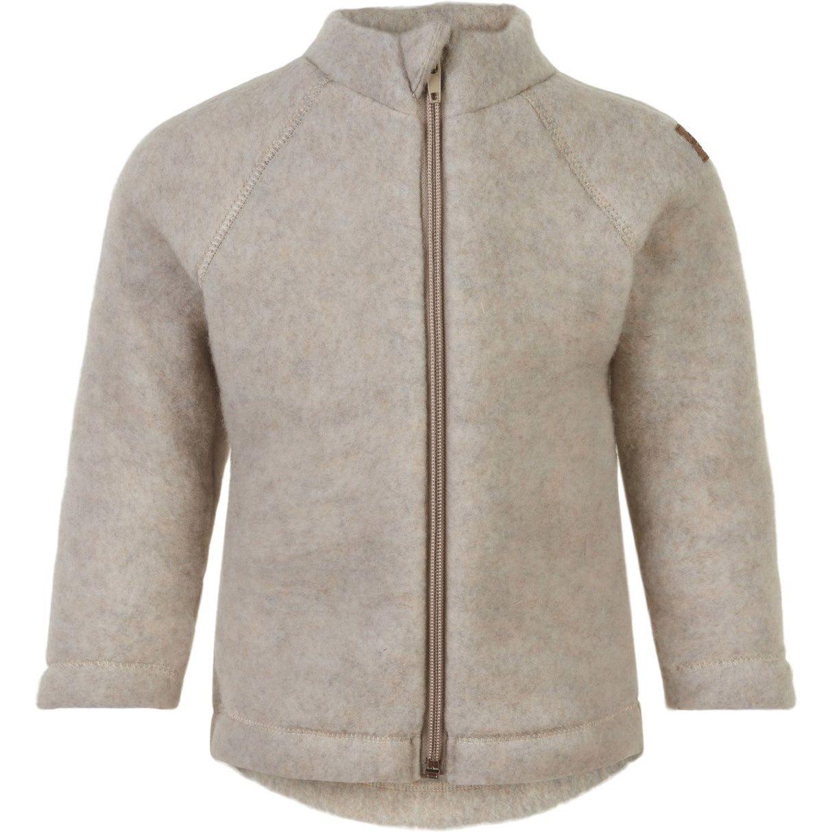 Mikk-Line Melange Offwhite Ull Baby Jacka