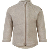 Mikk-Line Melange Offwhite Ull Baby Jacka
