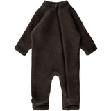 Mikk-Line Dark Brown Melange Ull Kostym