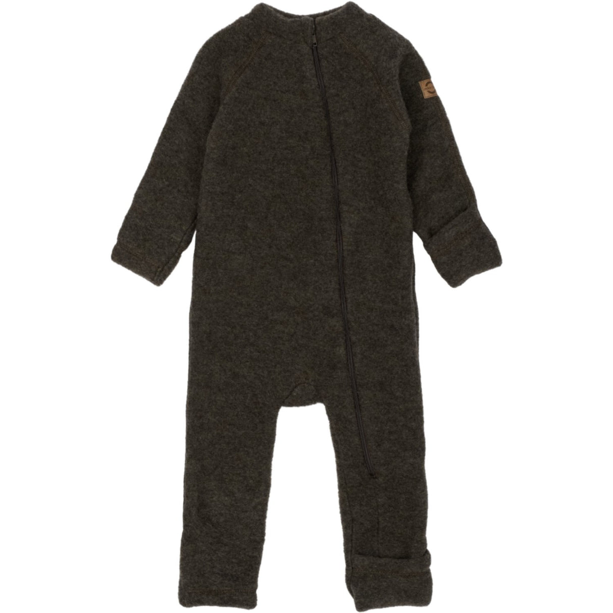 Mikk-Line Dark Brown Melange Ull Kostym