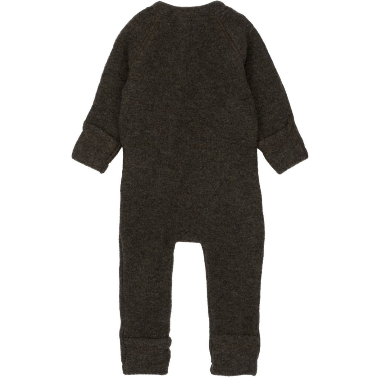 Mikk-Line Dark Brown Melange Ull Kostym
