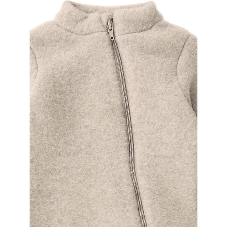 Mikk-Line Melange Offwhite Ull Dräkt Med Rib