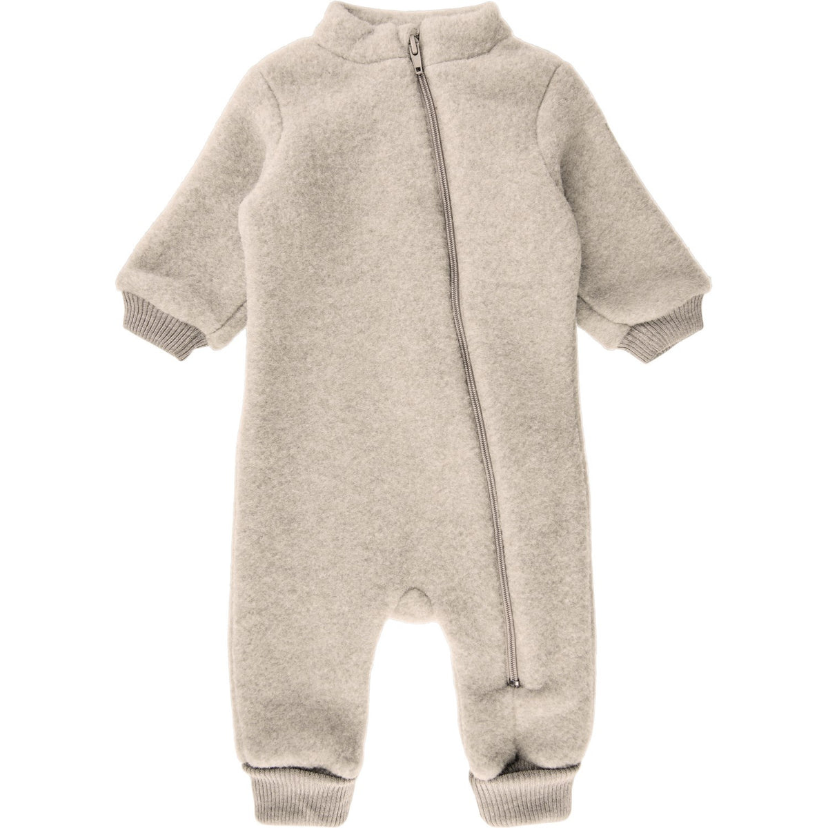 Mikk-Line Melange Offwhite Ull Dräkt Med Rib