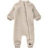 Mikk-Line Melange Offwhite Ull Dräkt Med Rib
